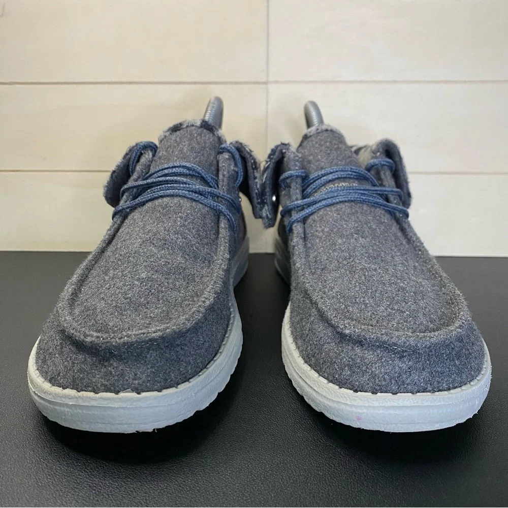 Hey Dude Britt Grey Cheetah Women's Size 7 Shoes Fabric Bootie - Picture 5 of 11